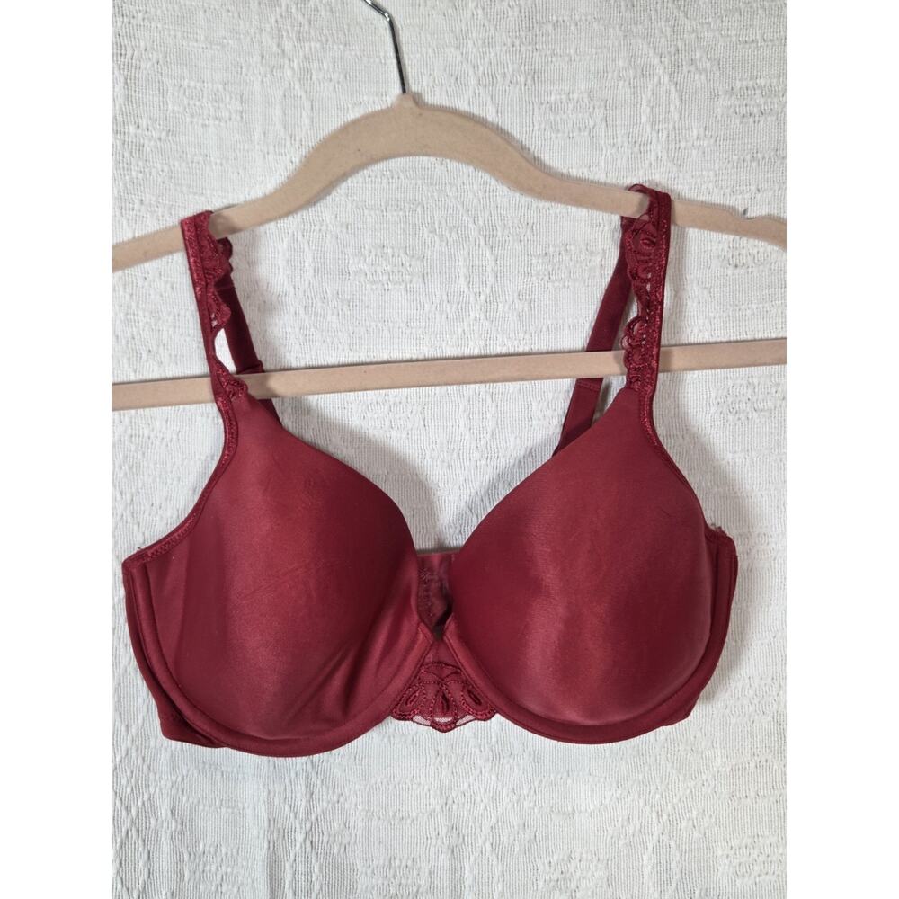 Vanity‎ Fair Red Underwired Smoothing Bra Size 34D